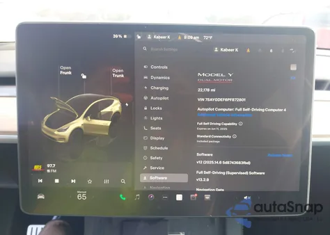 2023 Tesla Model Y Performance Dual Motor All-Wheel Drive из США, поврежденный, VIN 7SAYGDEF6PF872801